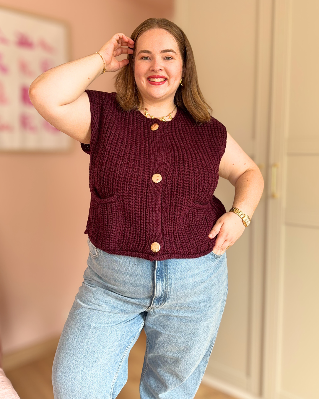 Pull bordeaux
