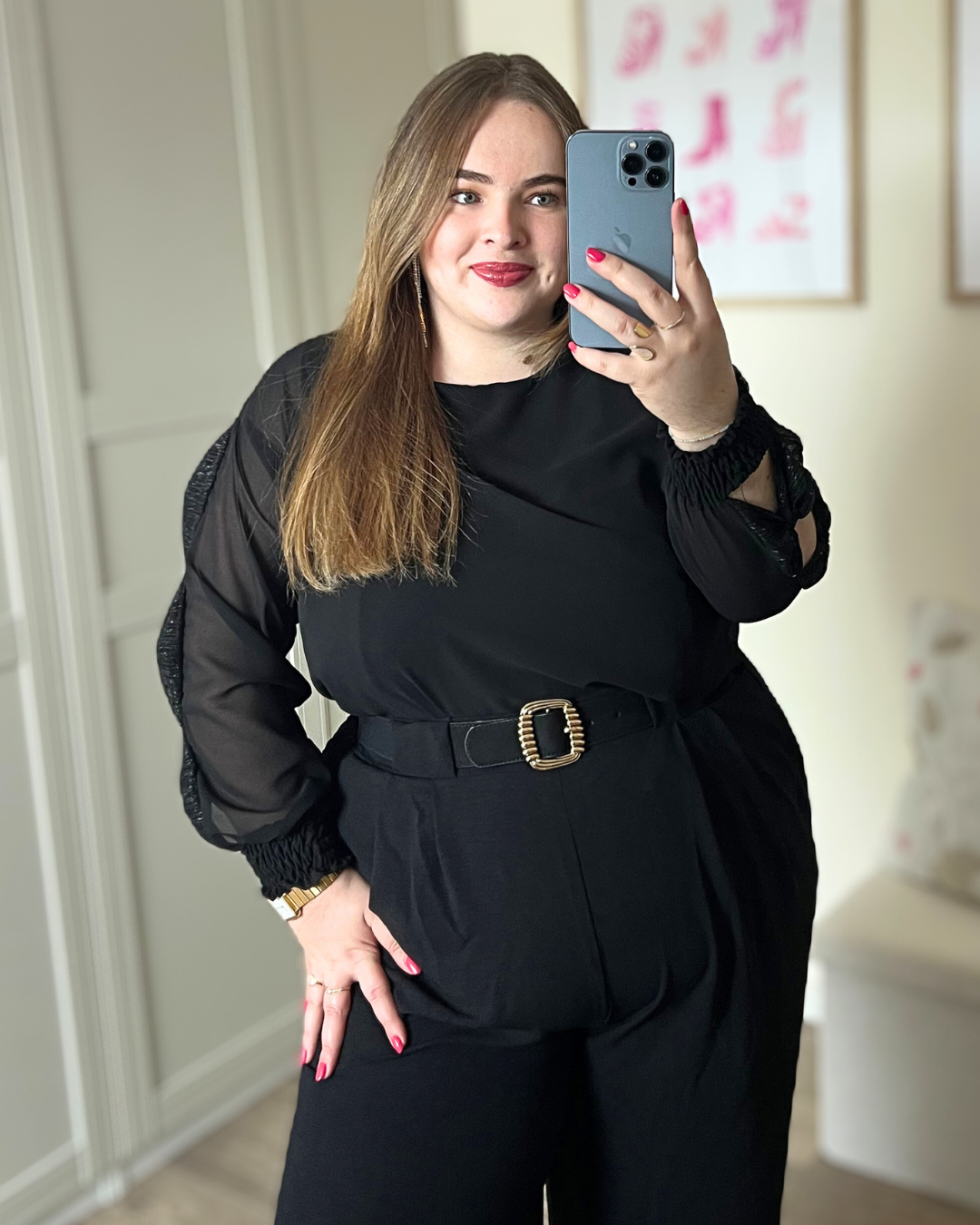Blouse noeuds noir