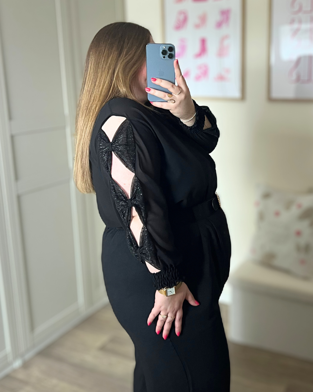 Blouse noeuds noir