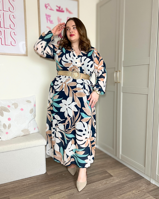 Robe longue imprimée