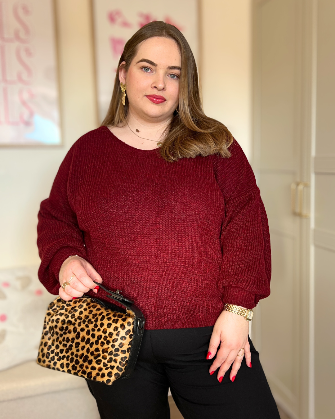 Pull bordeaux