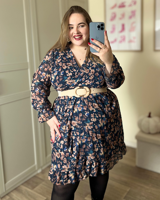 Robe courte fleurie
