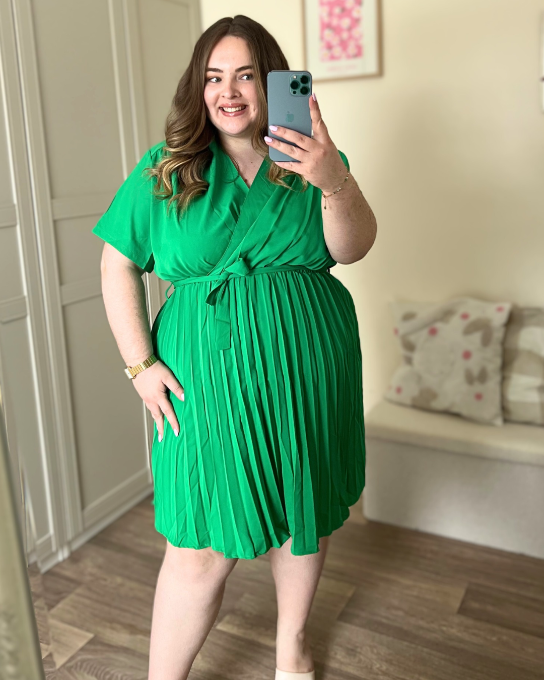 Robe verte courte