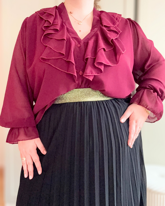 Blouse bordeaux