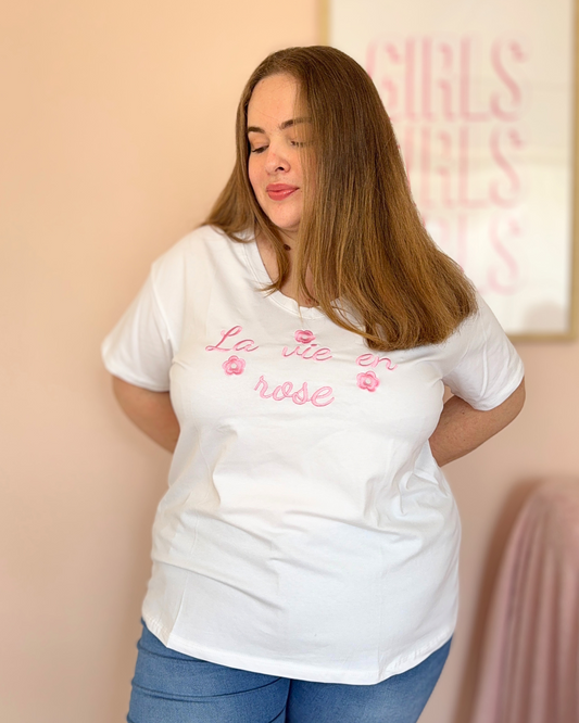 Tee-shirt rose