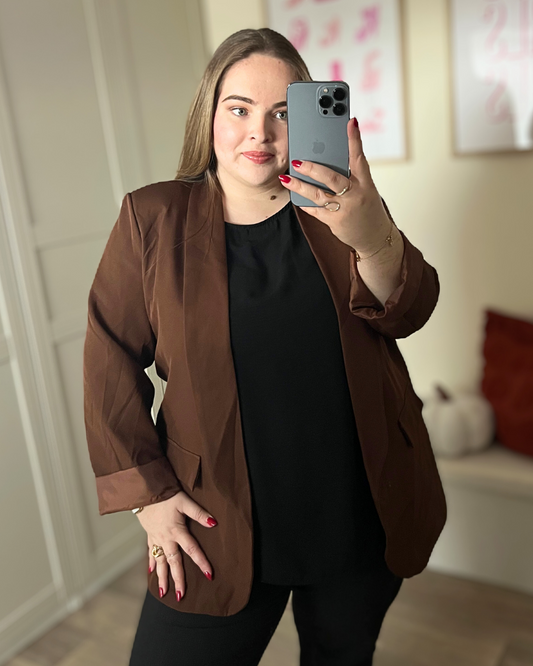 Blazer marron chocolat