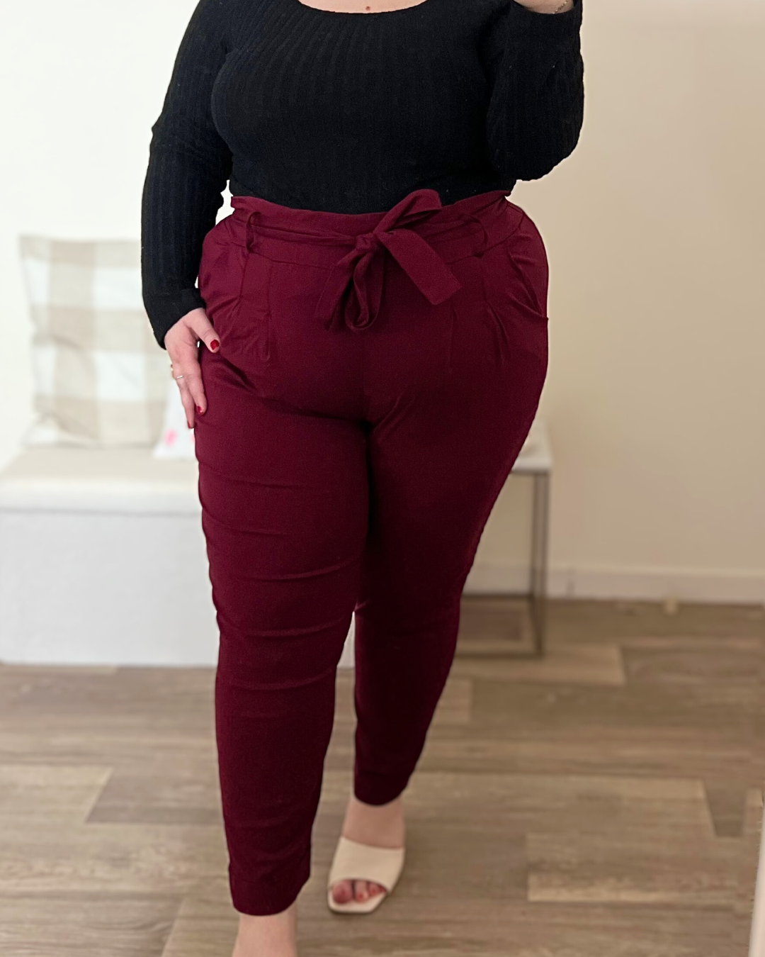 Pantalon bordeaux